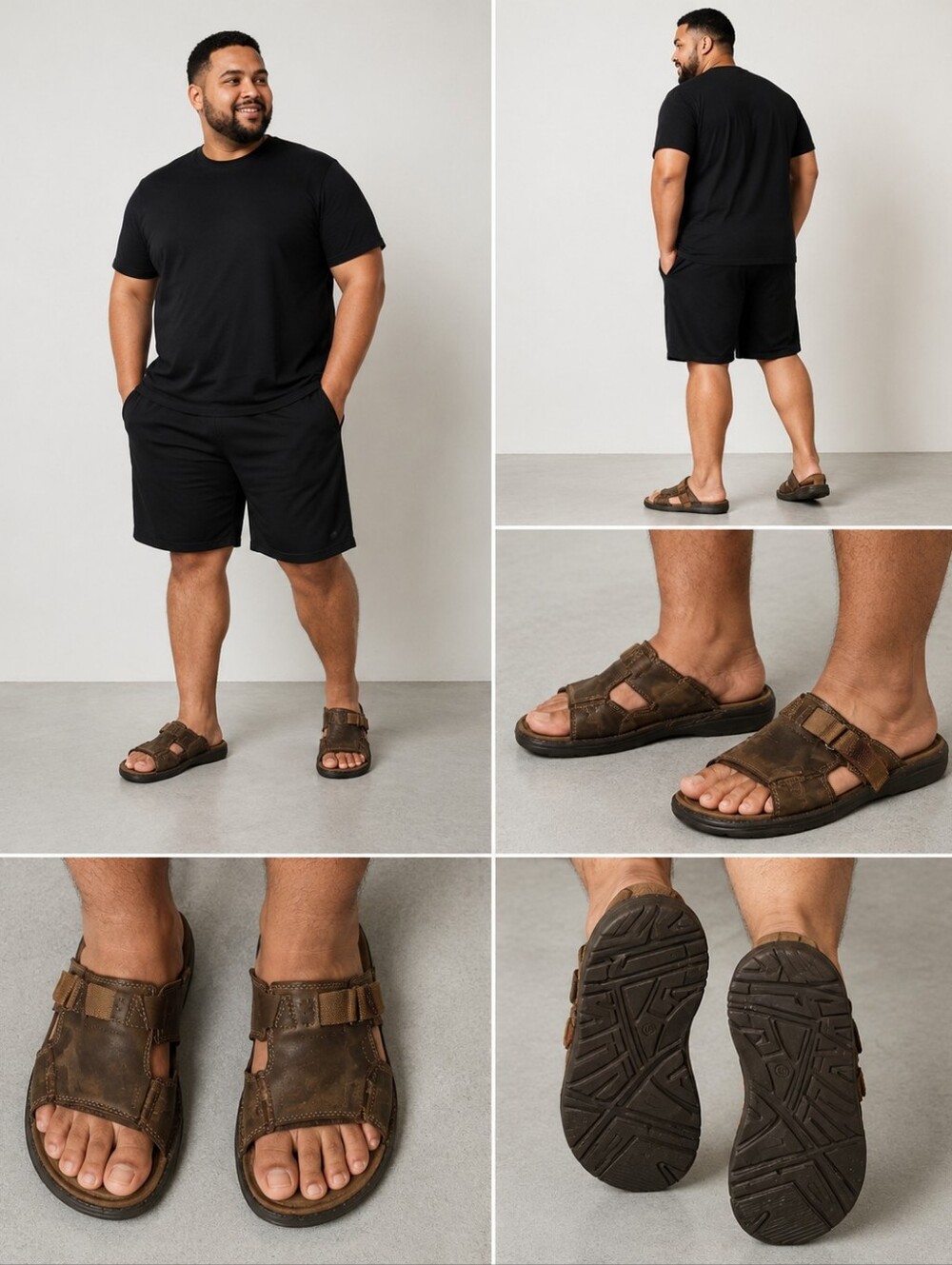 🫛Earth Spirit Men’s Sandals – Size 10 | Brown Comfort Slides